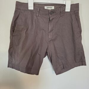 Goodthreads Mens Taupe Flat Front Shorts